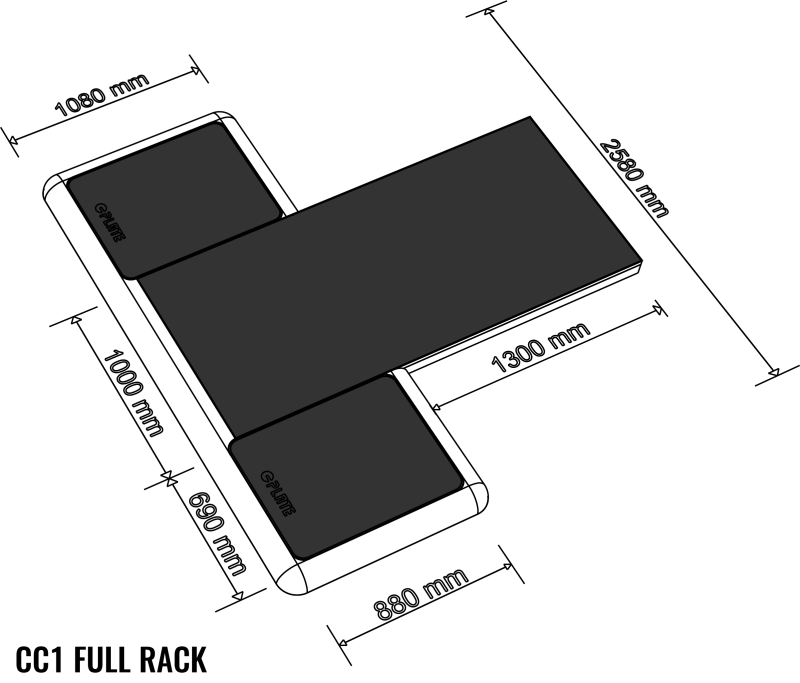 CPLATE Deadlift-Plattform CLOUD CC1 FULL RACK - Design registered